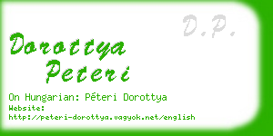 dorottya peteri business card
